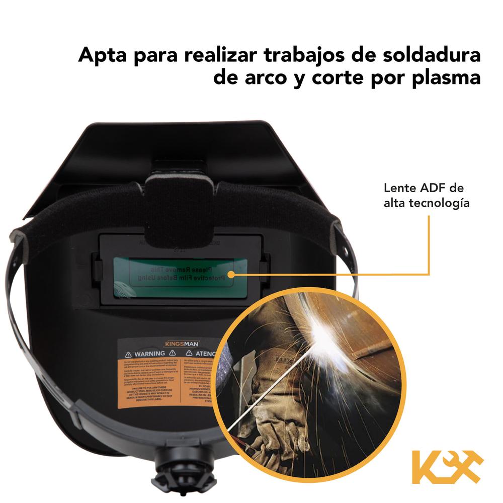 Careta Electronica Para Soldar Uso Industrial 9-13 Kingsman