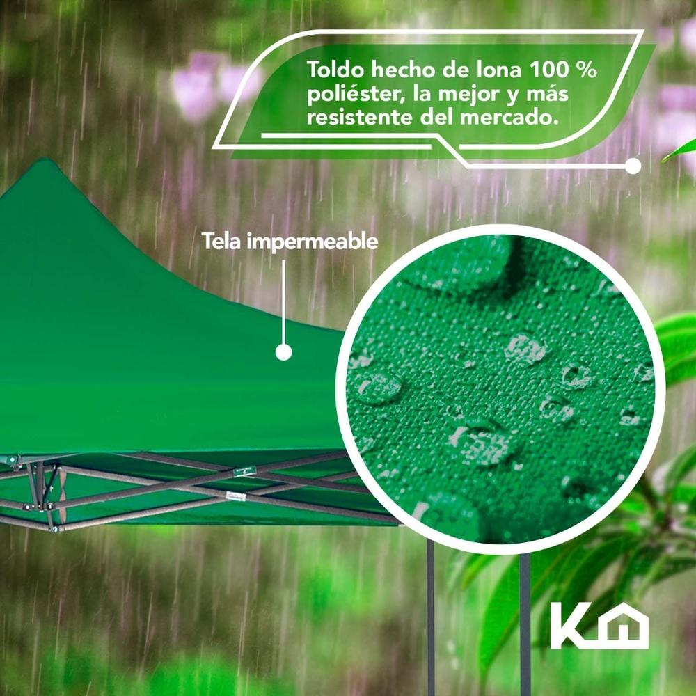 Toldo Carpa Impermeable Plegable De Acero 3x3m Kingsman