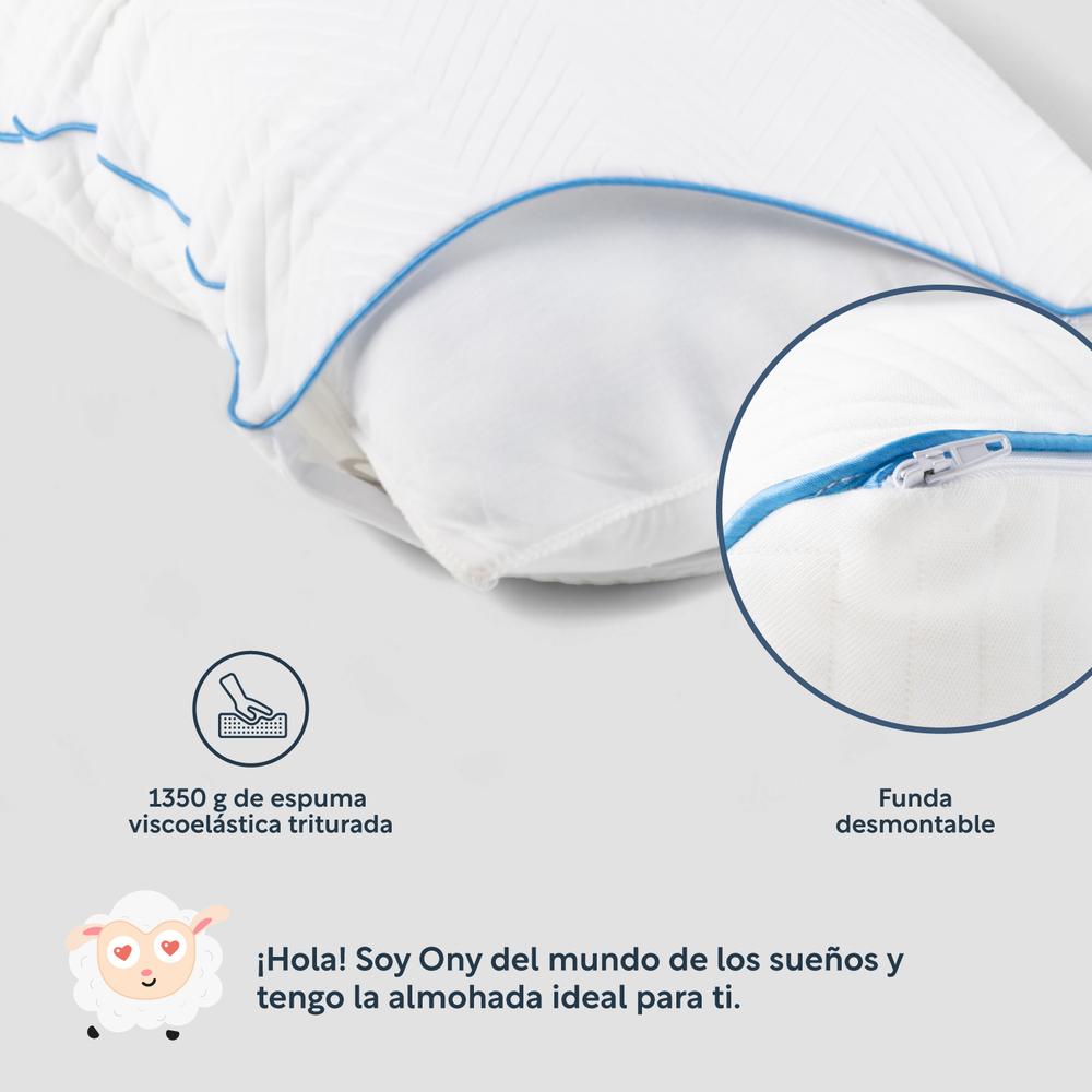 Colchón Individual Memory Foam + Almohadas Espuma Set 3Pzas