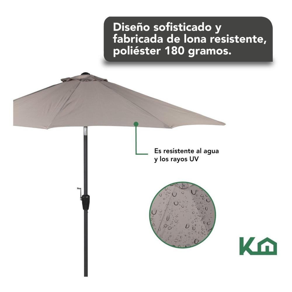 Sombrilla Para Jardin Playa Angulo De Inclinacion Kit 4 Pzas