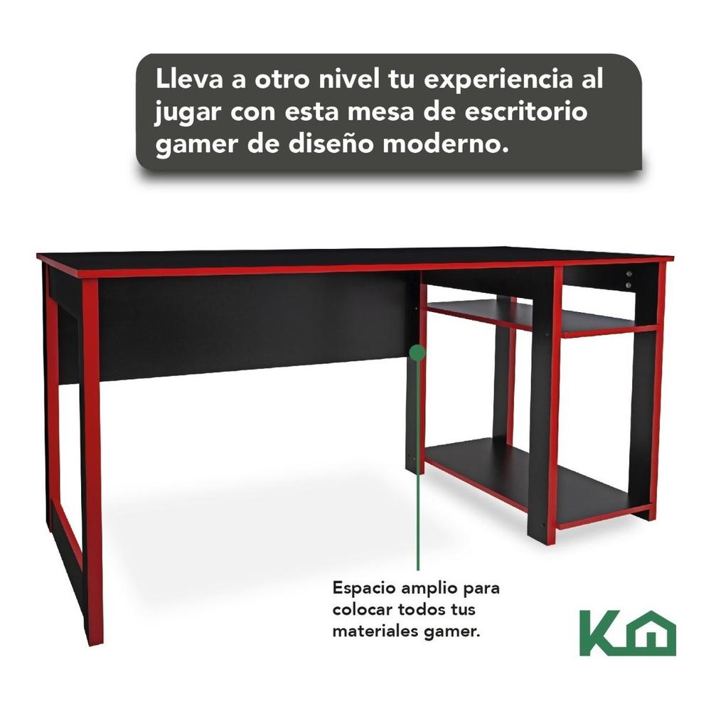 Escritorio Gamer Moderno Juvenil Lampara Lupa Oscilante 3x