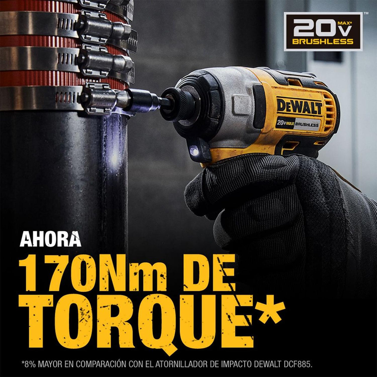 Atornillador Inalambrico Pistola Impacto Kit Dewalt Bateria