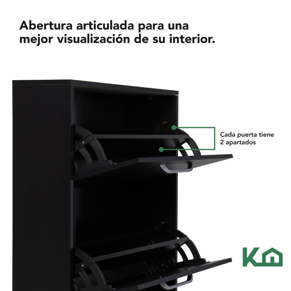 Mueble Zapatero Zapatera Organizador Madera 18 Pares Hogar