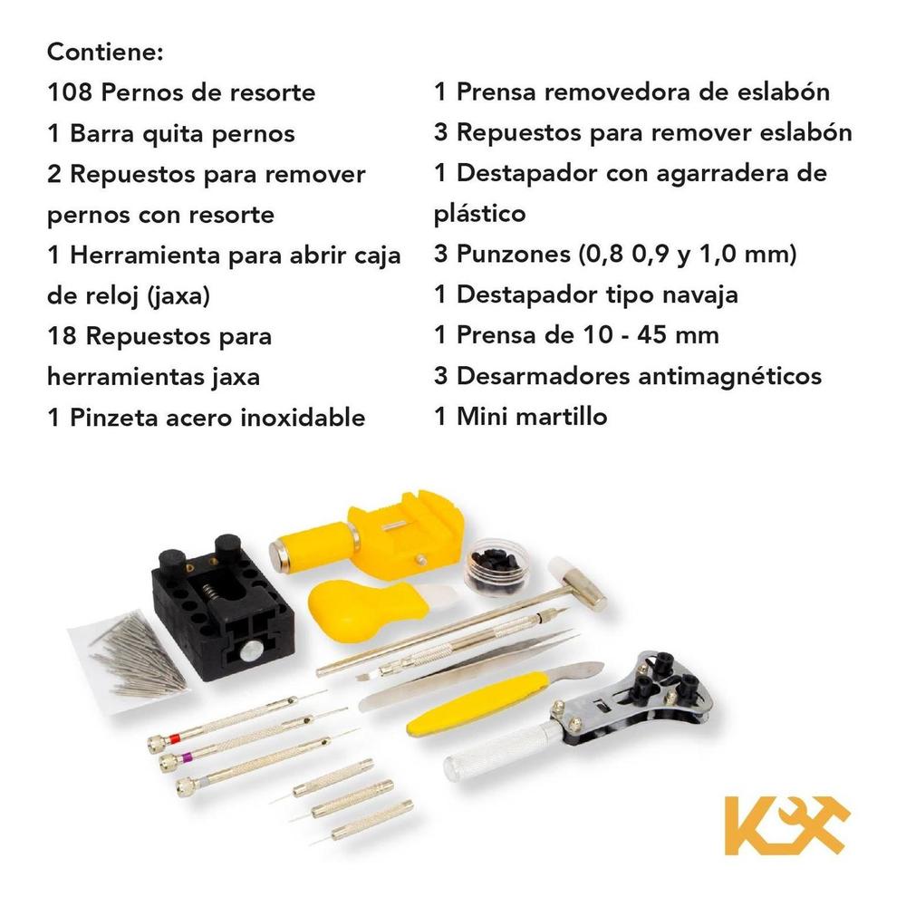 Herramienta Relojero Reparacion Juego 146 Piezas 217084-146 Kingsman