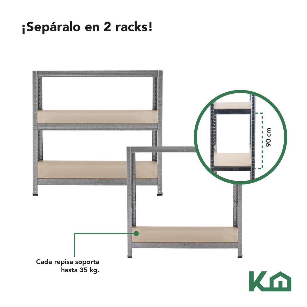 Estante Anaquel Organizador 5 Repisas Rack Multiuso Metalico