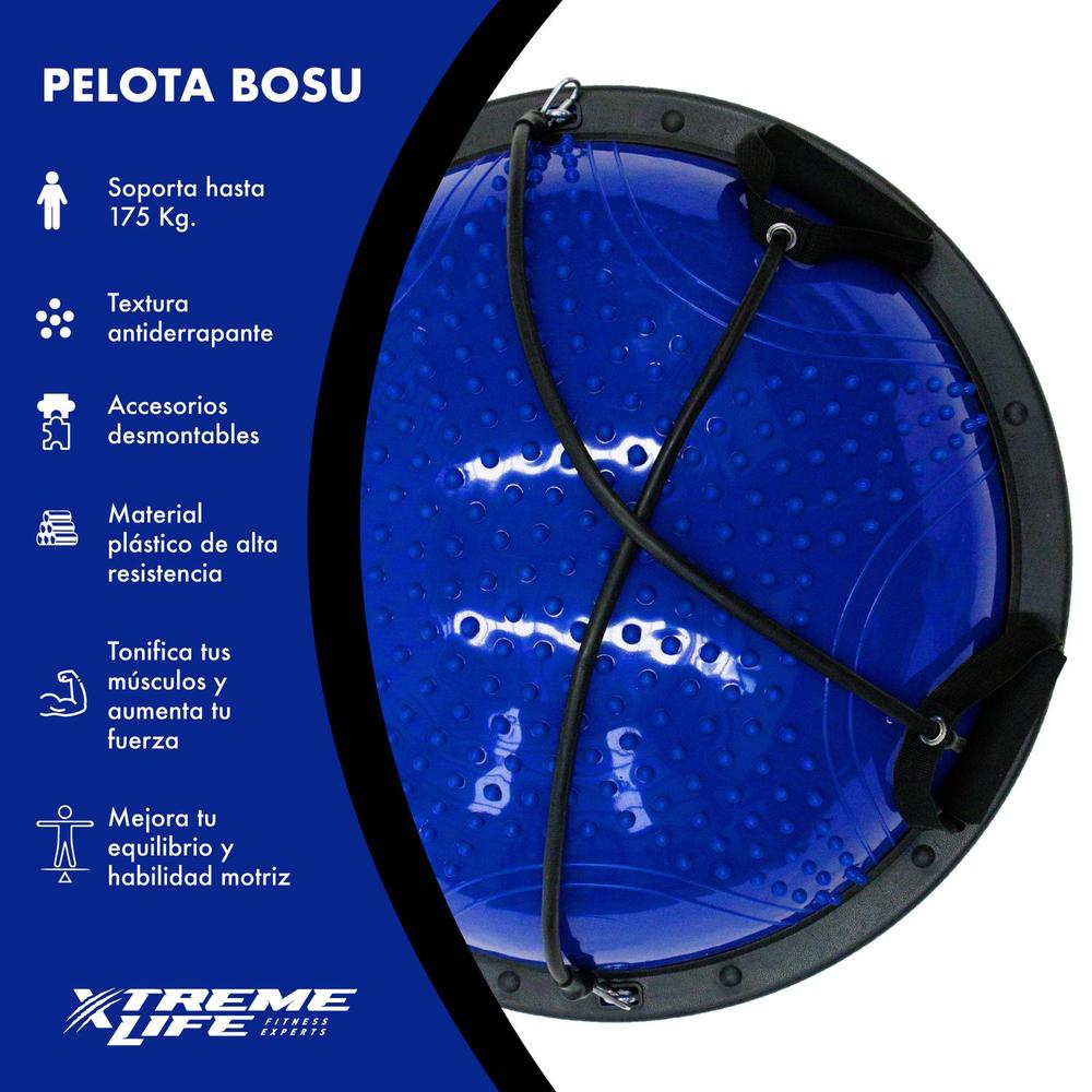 Bosu Ball 70cm Pelota De Equilibrio Ligas De Resistencia