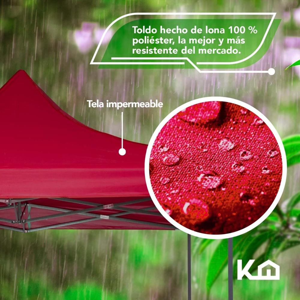 Toldo Carpa Impermeable Plegable De Acero 3x3m Kingsman