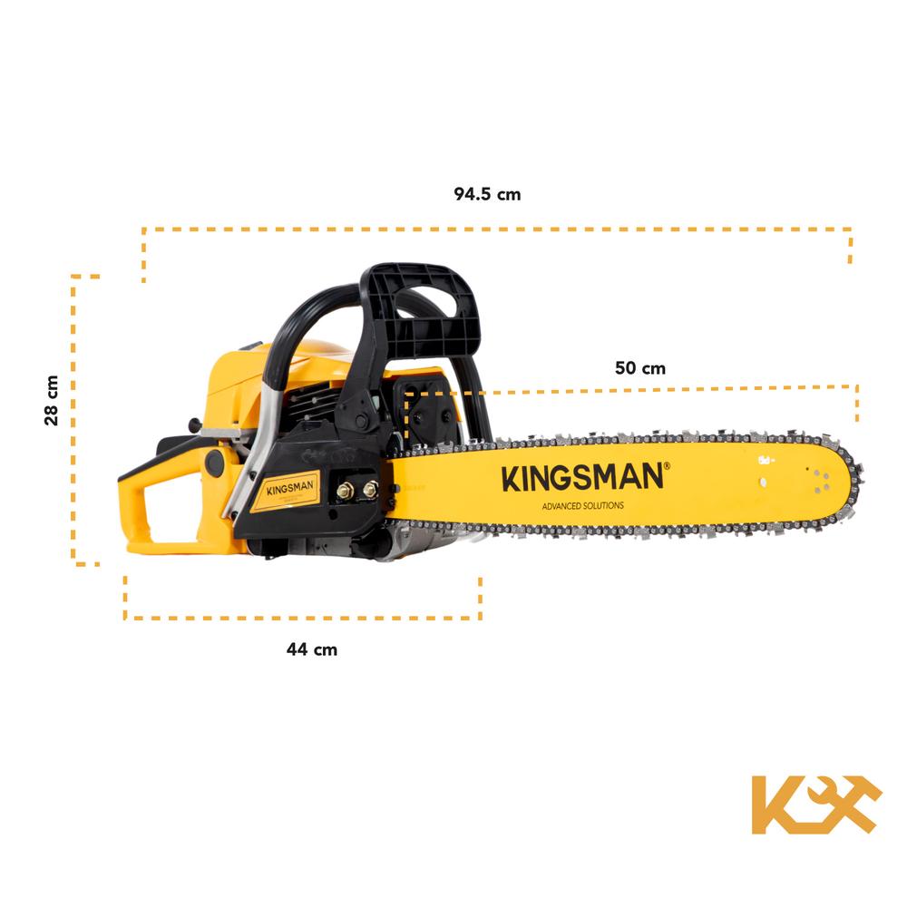 Motosierra A Gasolina 2.5hp 52cc Leñadora Kingsman