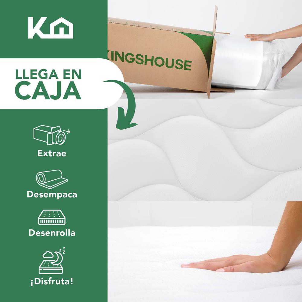 Colchón Colchoneta Matrimonial En Caja Espuma Memory Foam