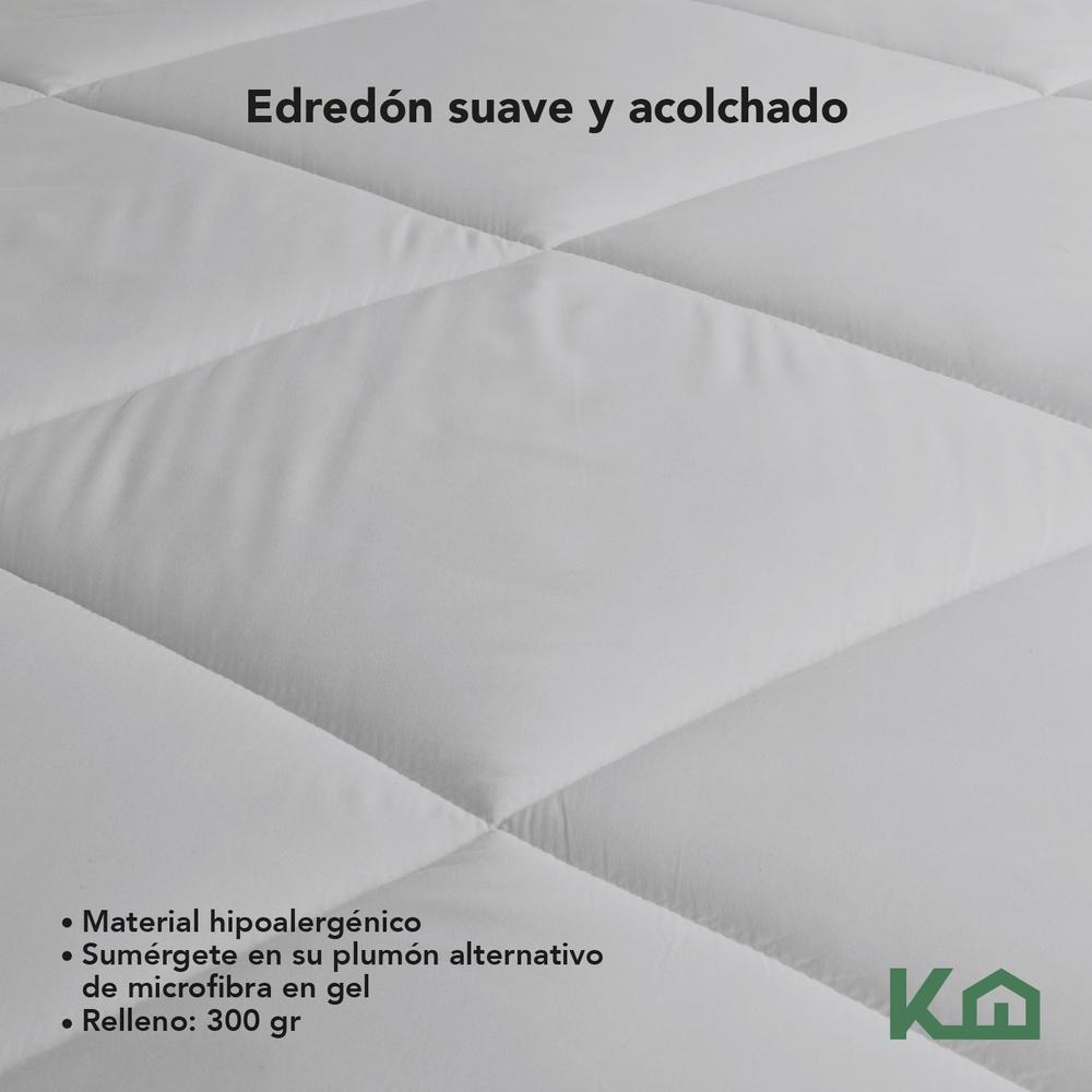 Colchón Matrimonial + Cubrecolchón Con Sábanas + Edredón 6pz