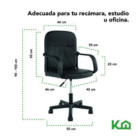 Thumbnail for Silla de Escritorio Ejecutiva Ergonomica Ajustable Negro