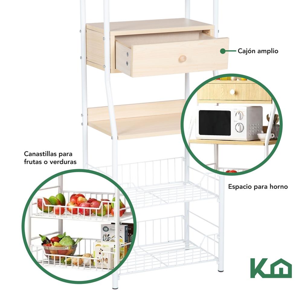 Rack Multiusos para Cocina Repisas para Horno de Microondas ZKS-05 KingsHouse