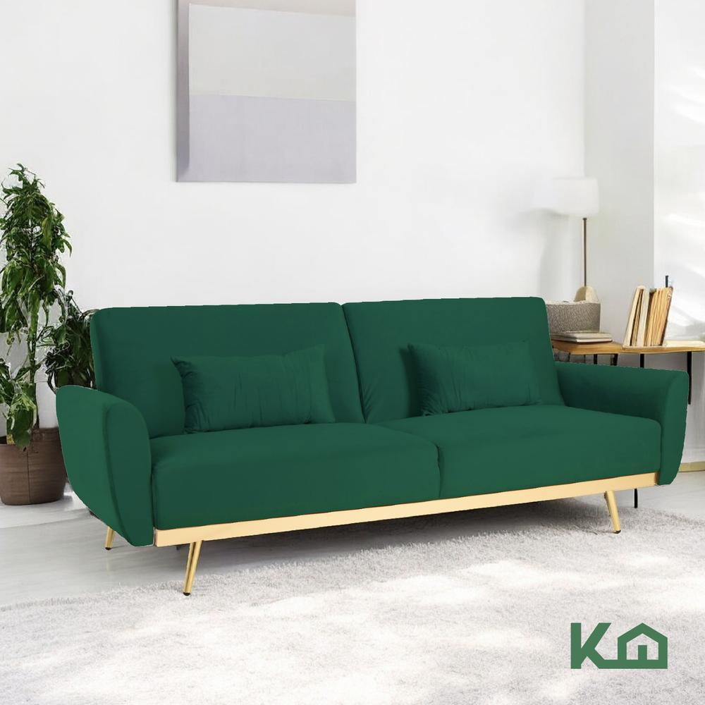 Sofá Cama Silla Sillón Plegable Sala Moderna Velvet + Cojín