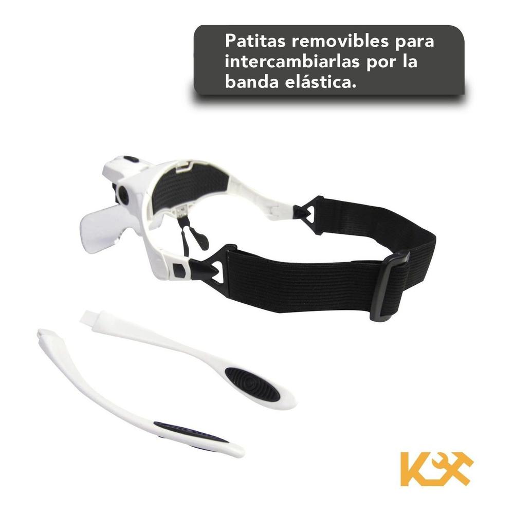 Lupa Anteojo Visor Con LED Aumento 1 a 3.5x 9892B2 Kingsman