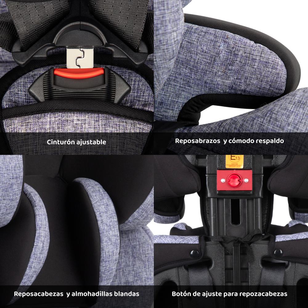 Autoasiento Para Carro Silla de Bebe Seguridad 9m A 11 Años