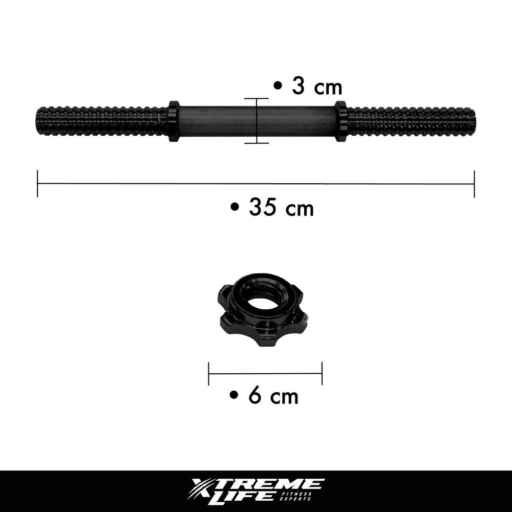 Par De Mancuernas Cromadas Ajustables Para Entrenamiento Gym