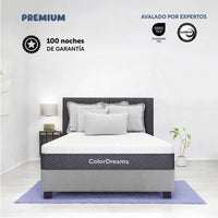 Thumbnail for Colchón King Size Memory Foam + Almohadas Poliéster Set 3Pz