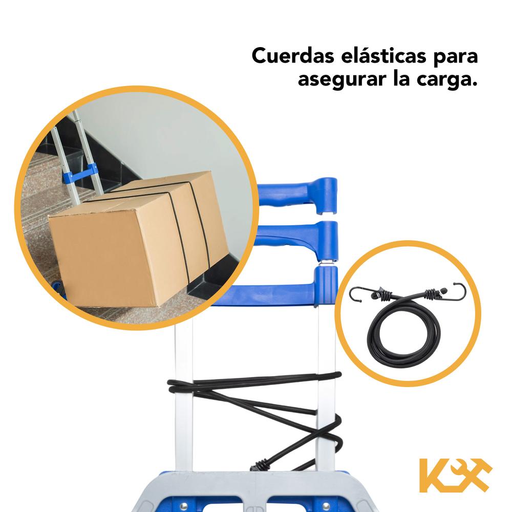 Diablito de Carga Extensible Carrito Plegable 100kg Kingsman