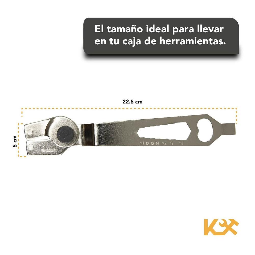 Llave para Esmeril Angular y Sierra de 4 en 1 Capacidad 15-52 mm 300156 Kingsman