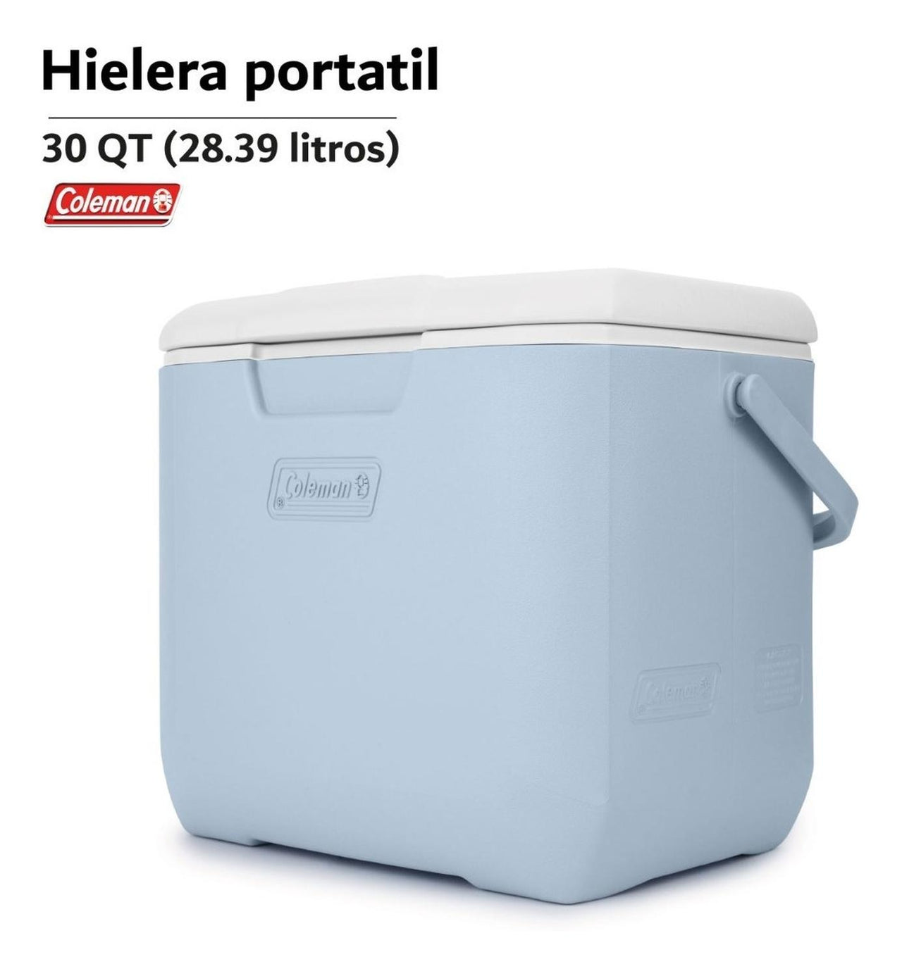 Hielera Coleman 30qt 28 Litros Para 25 Latas Tapa Portavasos