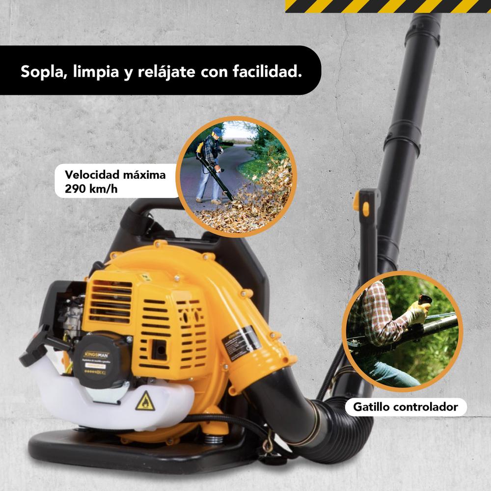 Sopladora Motor A Gasolina 2T 43 CC 2 HP De Mochila Kingsman