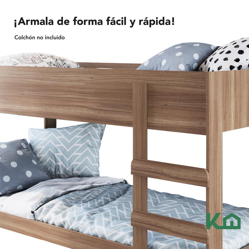 Litera Doble Individual Base Cama KingsHouse Desmontable