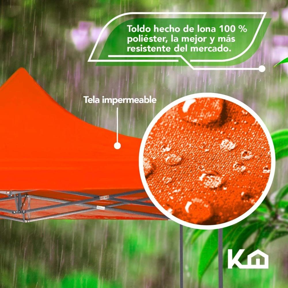 Toldo Carpa Impermeable Plegable De Acero 3x3m Kingsman