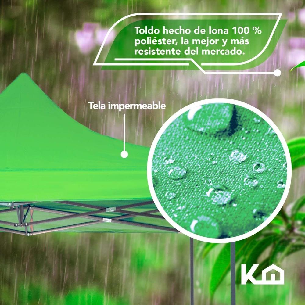 Toldo Carpa Impermeable Plegable De Acero 3x3m Kingsman