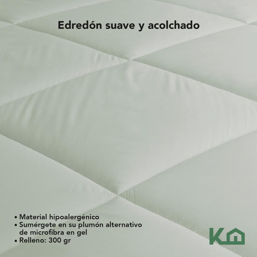 Colchón Matrimonial Memory + Juego De Sábanas + Edredón 5 Pz