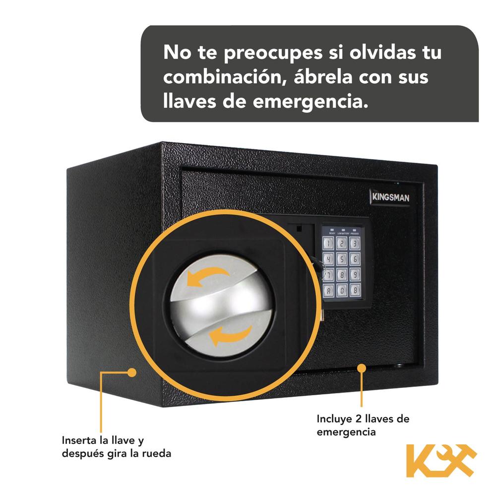 Caja Fuerte Seguridad Grande Digital Llave 25x35x25