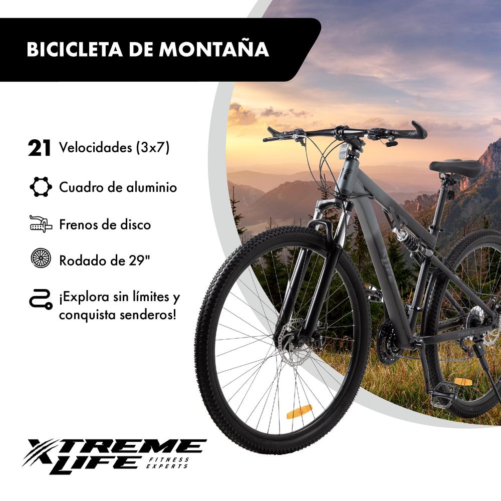 Bicicleta Montaña Doble Suspension Rodada 29 Aluminio Adulto