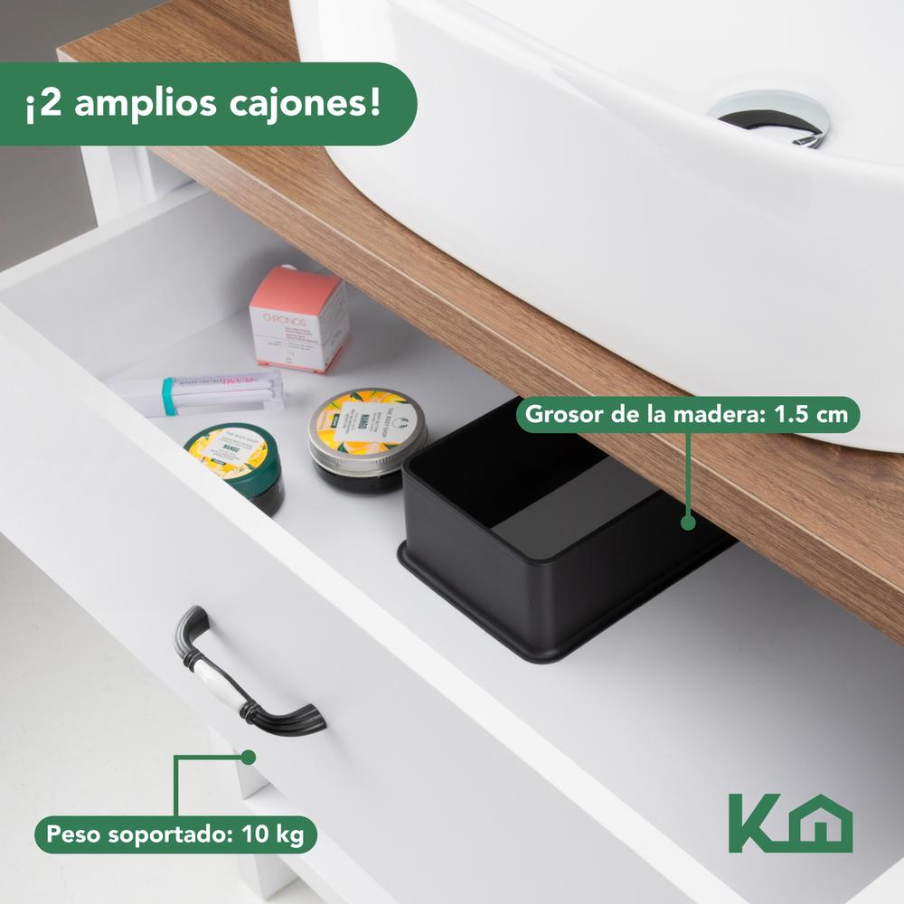 Mueble Gabinete Para Baño Lavamanos Lavabo Cajones y Repisa