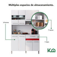 Thumbnail for Alacena Organizador Rack Multiuso Gabinete Mueble De Cocina