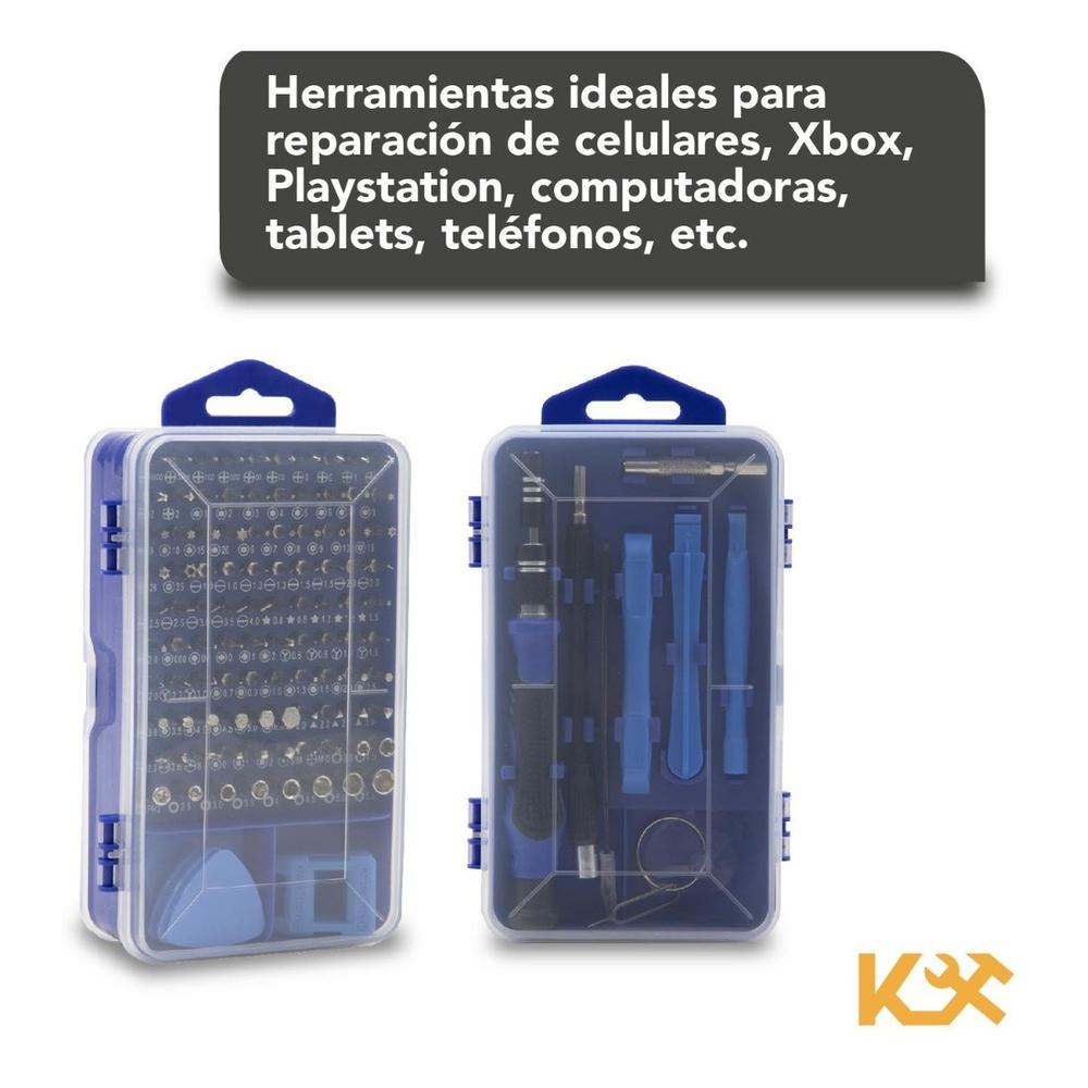 Herramienta Reparacion de Celular y Varios Equipos con 117 Piezas 300160 Kingsman