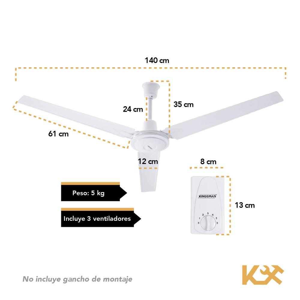 3Pzs Ventilador De Techo 56