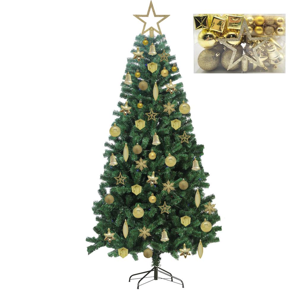 Arbol De Navidad + Adornos Esferas Navideñas 76Pzas