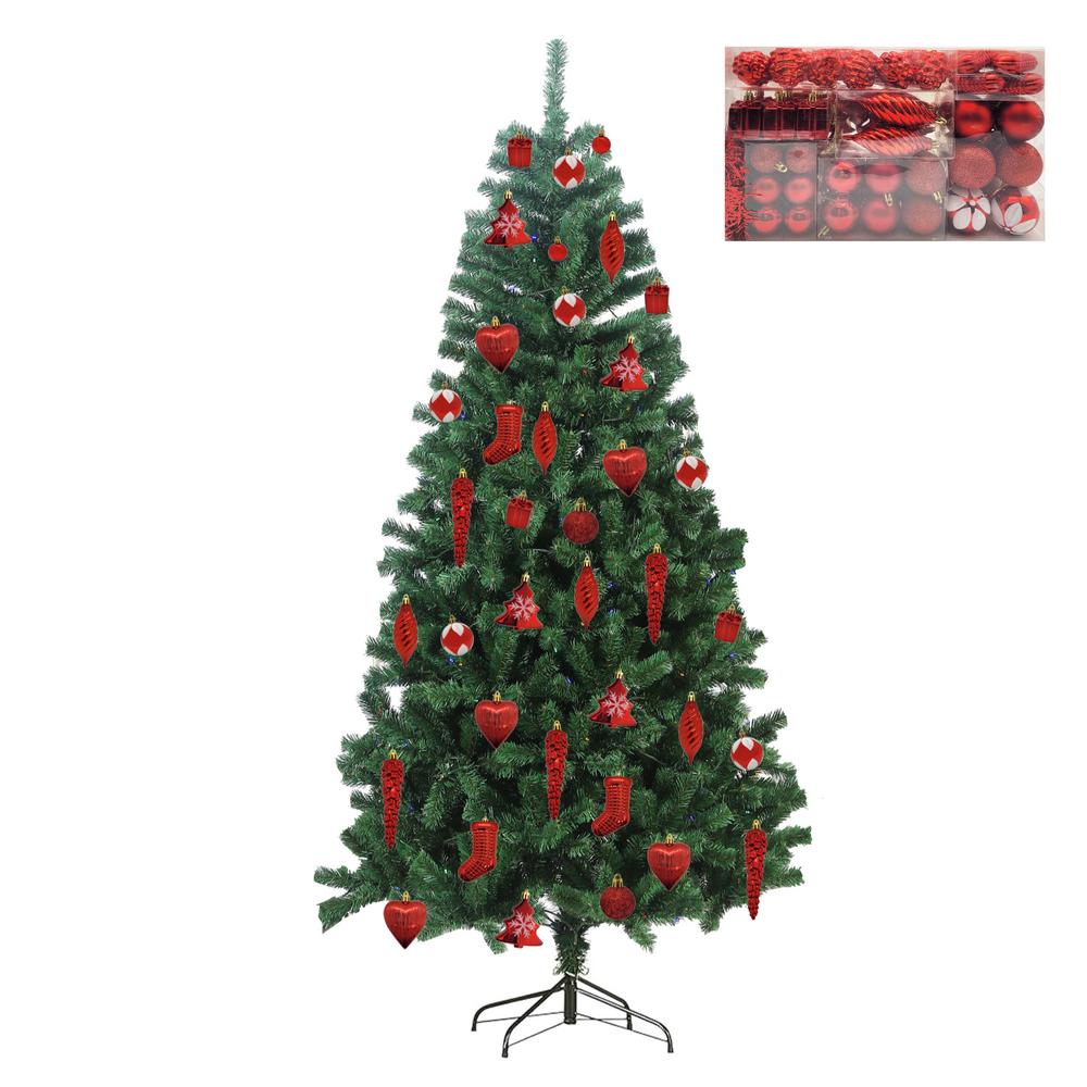 Arbol De Navidad + Esferas Navideñas 72Pzas Decoración