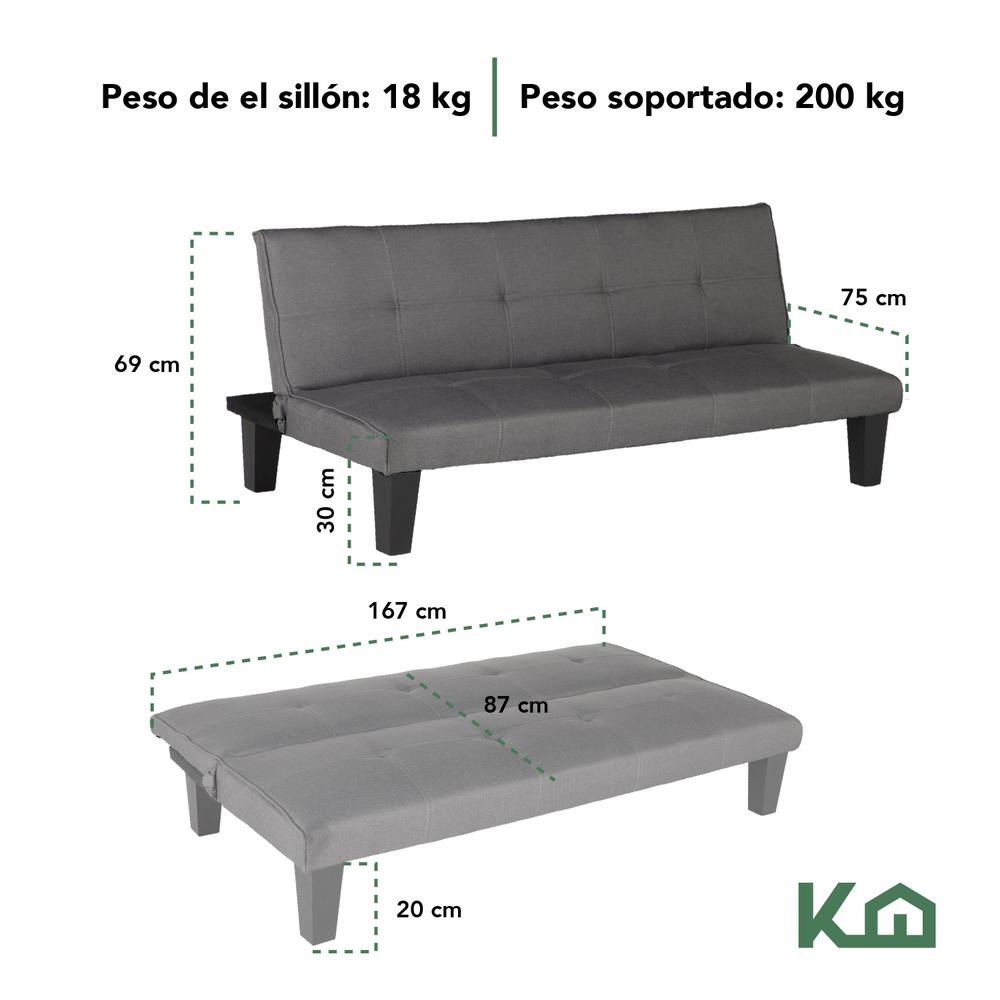 Sofa Cama Plegable Individual Sillón Minimalista Reclinable