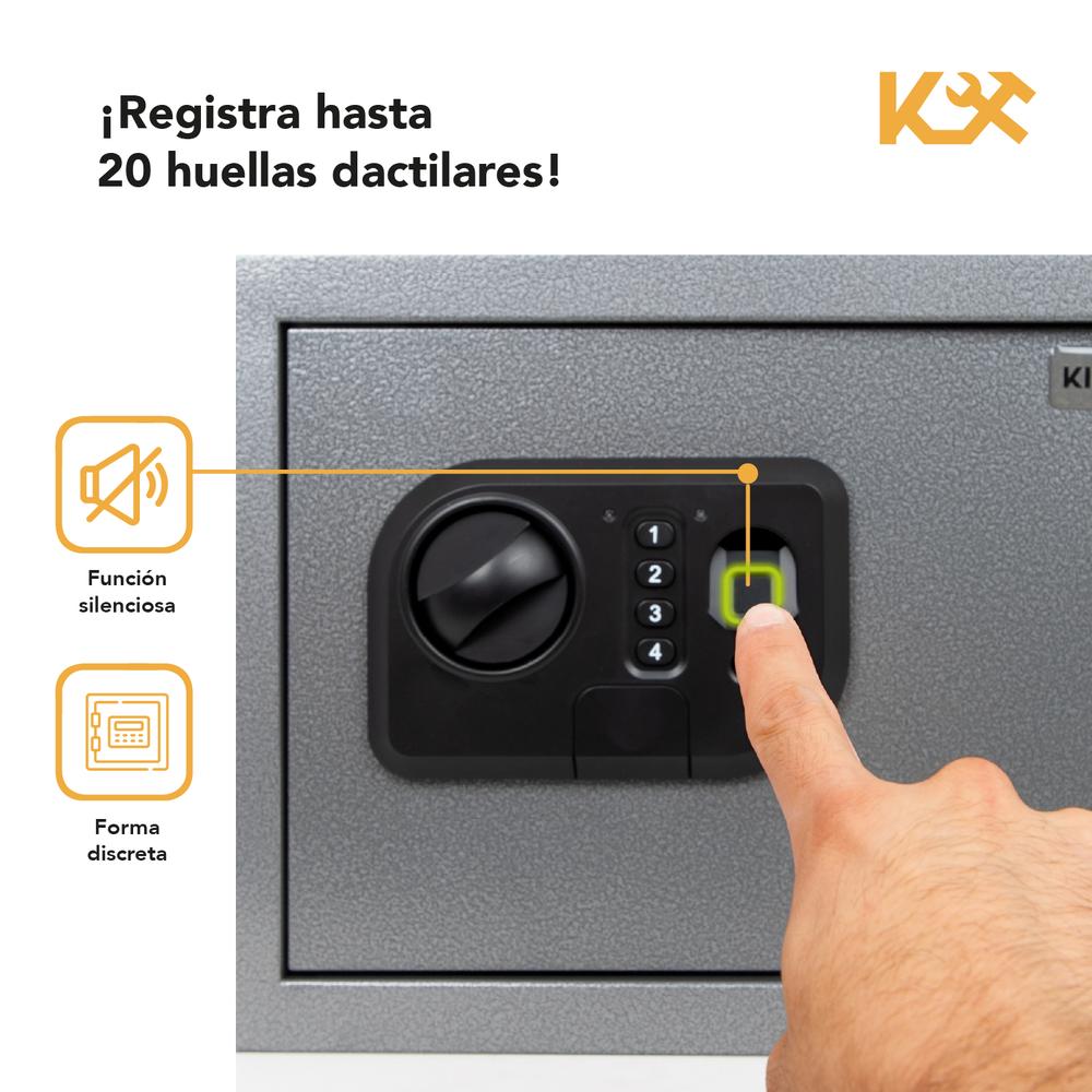 Caja Fuerte Biometrica Super Grande Huella De Seguridad