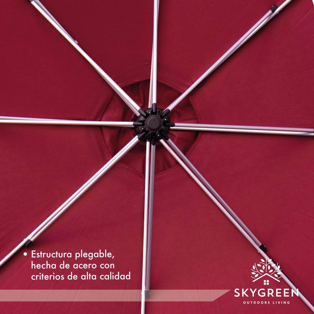 Sombrilla Para Jardin Exterior Plegable 3mts Con Inclinacion