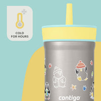 Thumbnail for Termo Botella 12oz Para Niños Con Popote Acero Inox Leighton