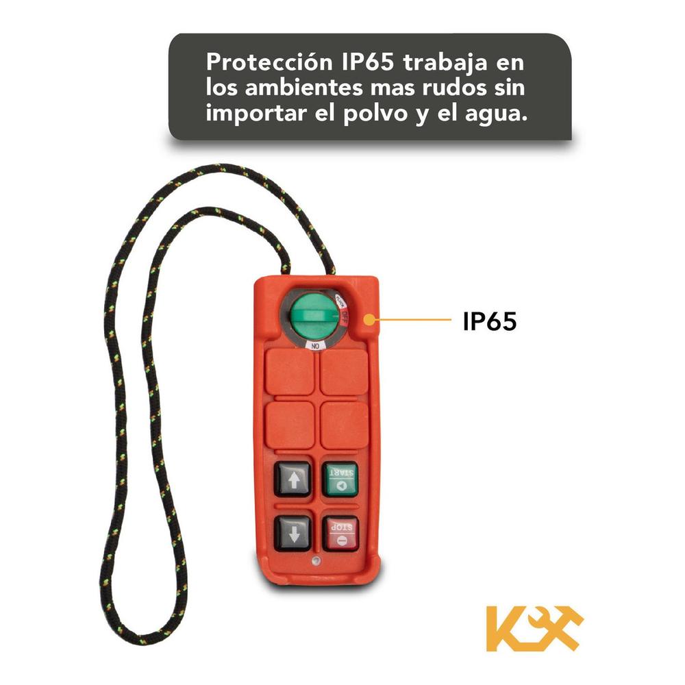 Control Botonera Inalambrico para Polipasto de 125-250 V Kingsman