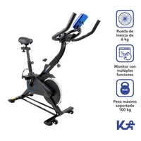 Thumbnail for Bicicleta Estatica Fija 6 Kg Para Spinning Cardio Fitness