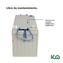Batería 12V para Montacargas Semieléctrico Kingsman