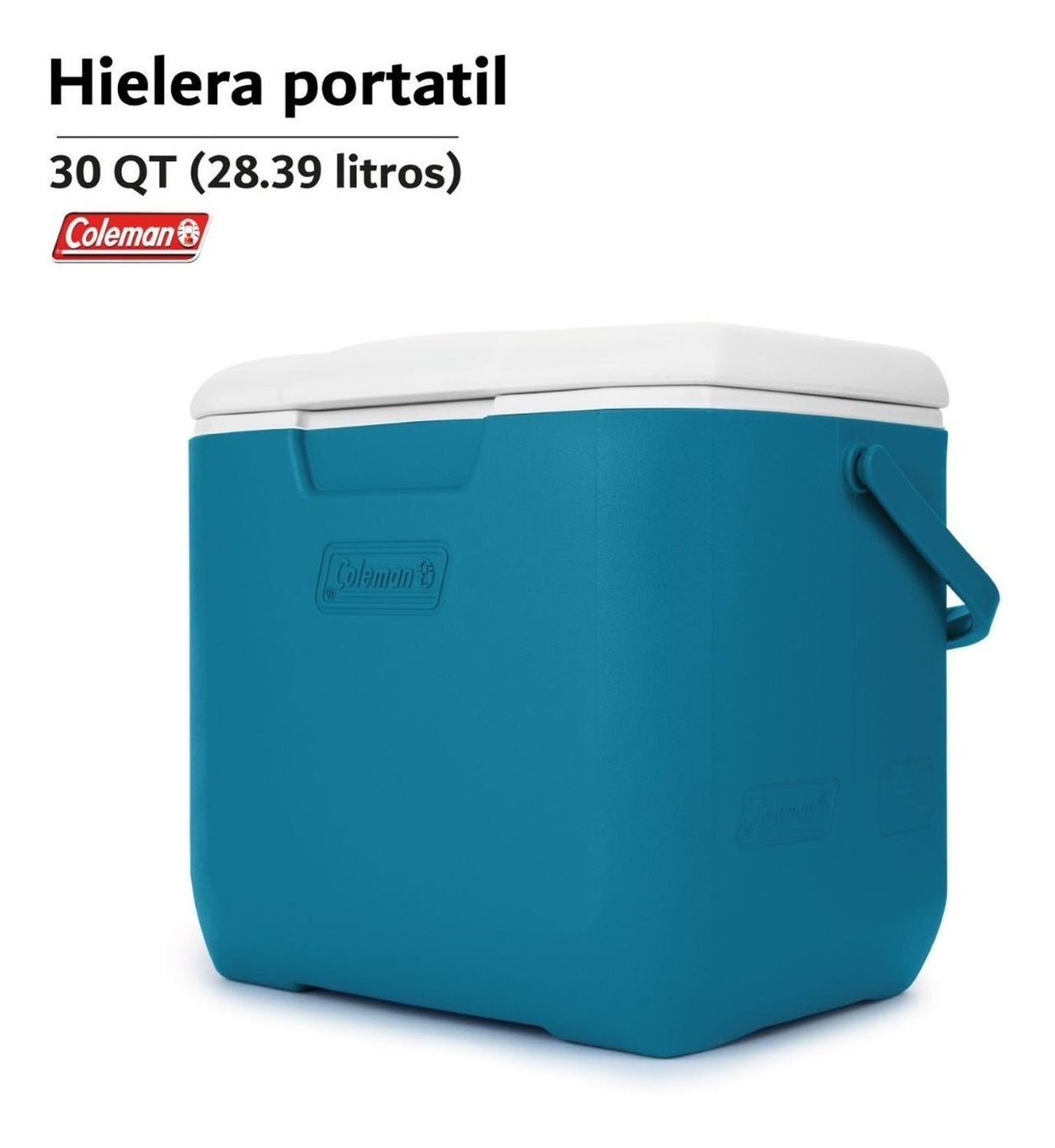 Hielera Coleman 30qt 28 Litros Para 25 Latas Tapa Portavasos