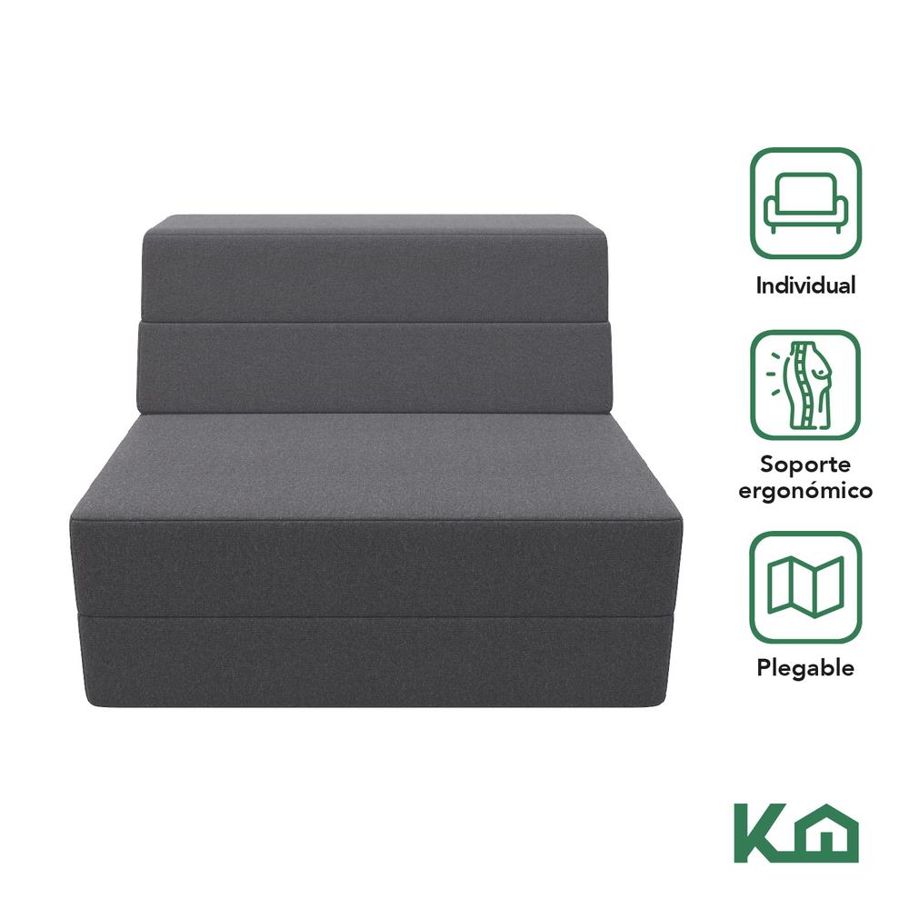 Sofa Cama Sillon Plegable Individual 2 en 1 Colchon Portatil