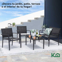 Thumbnail for Sala Exterior para Jardin Textileno Sillas Sillon Mesa 4Pzas