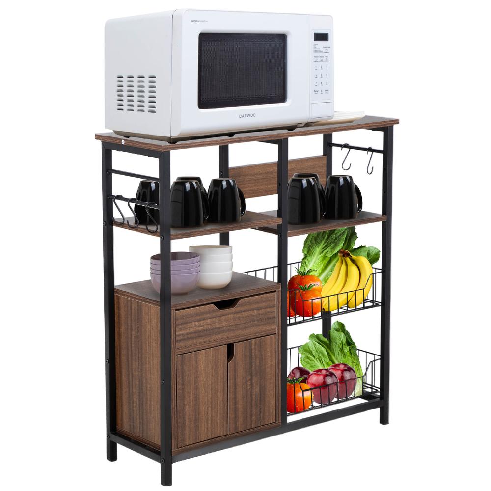 Rack Mueble Multiusos Cajon Repisas Microondas Cocina Hogar