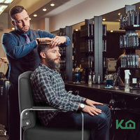 Thumbnail for Sillon Barbero Estetica Hidraulico Ajustable Gris Barberia