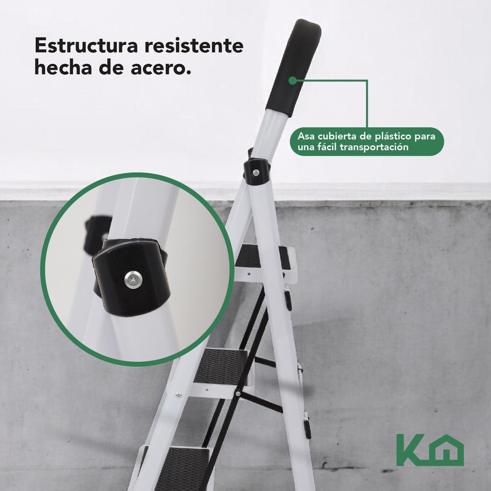 Kit Escaleras Plegables De Acero 2 y 3 Peldaños KingsHouse